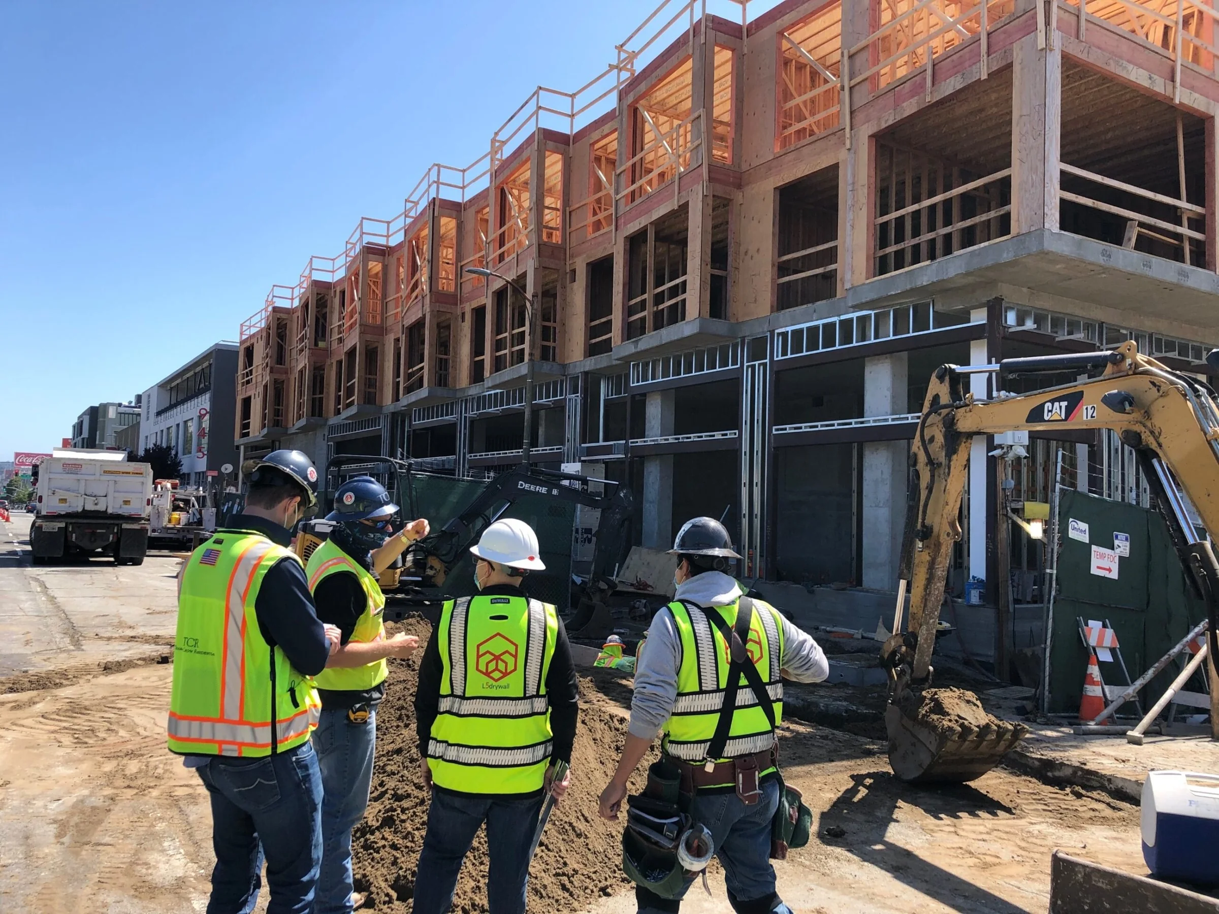 Our crew, on site