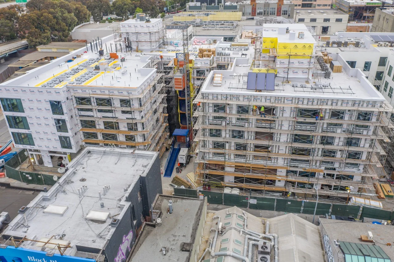 Building progress, from above