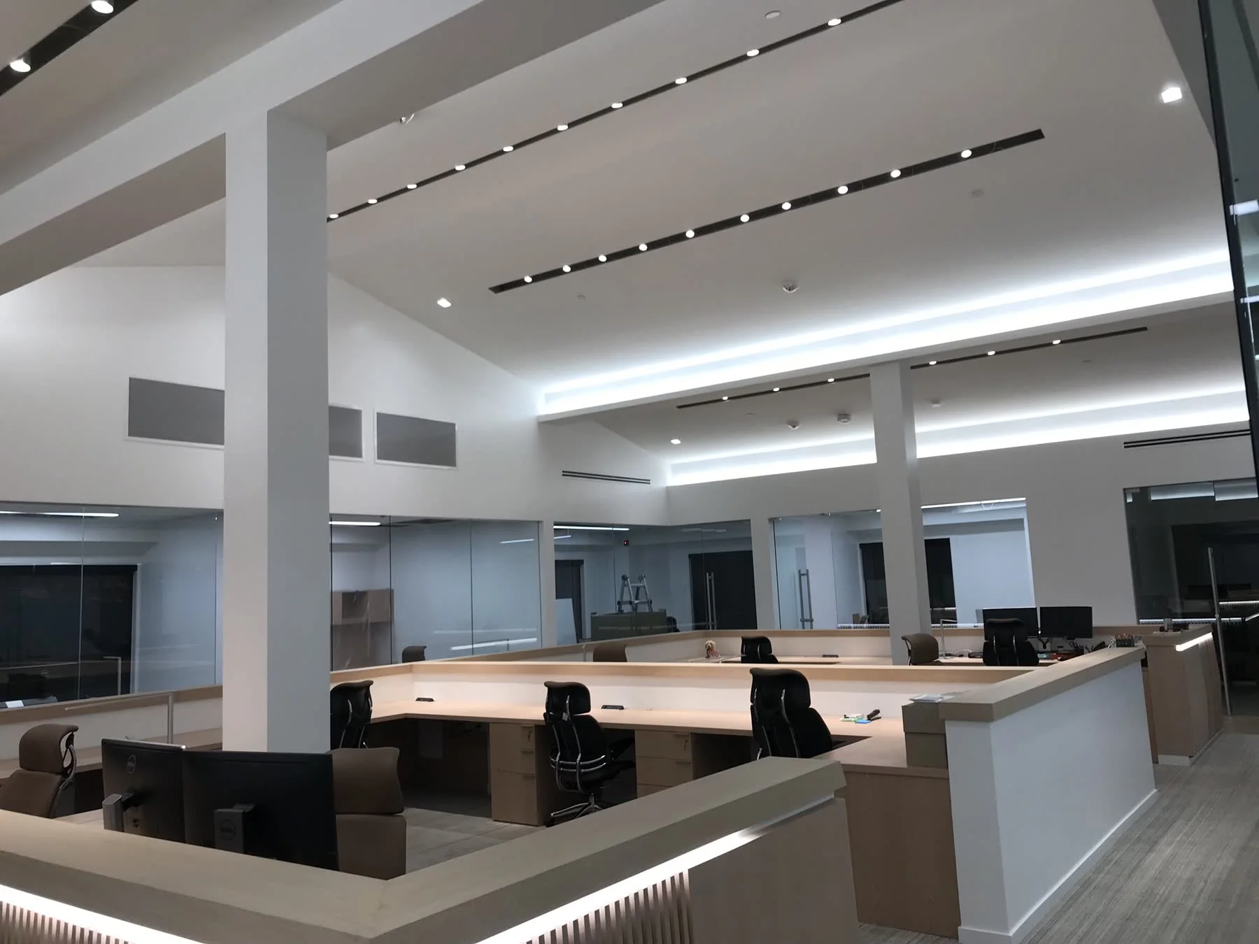 Ceilings with light